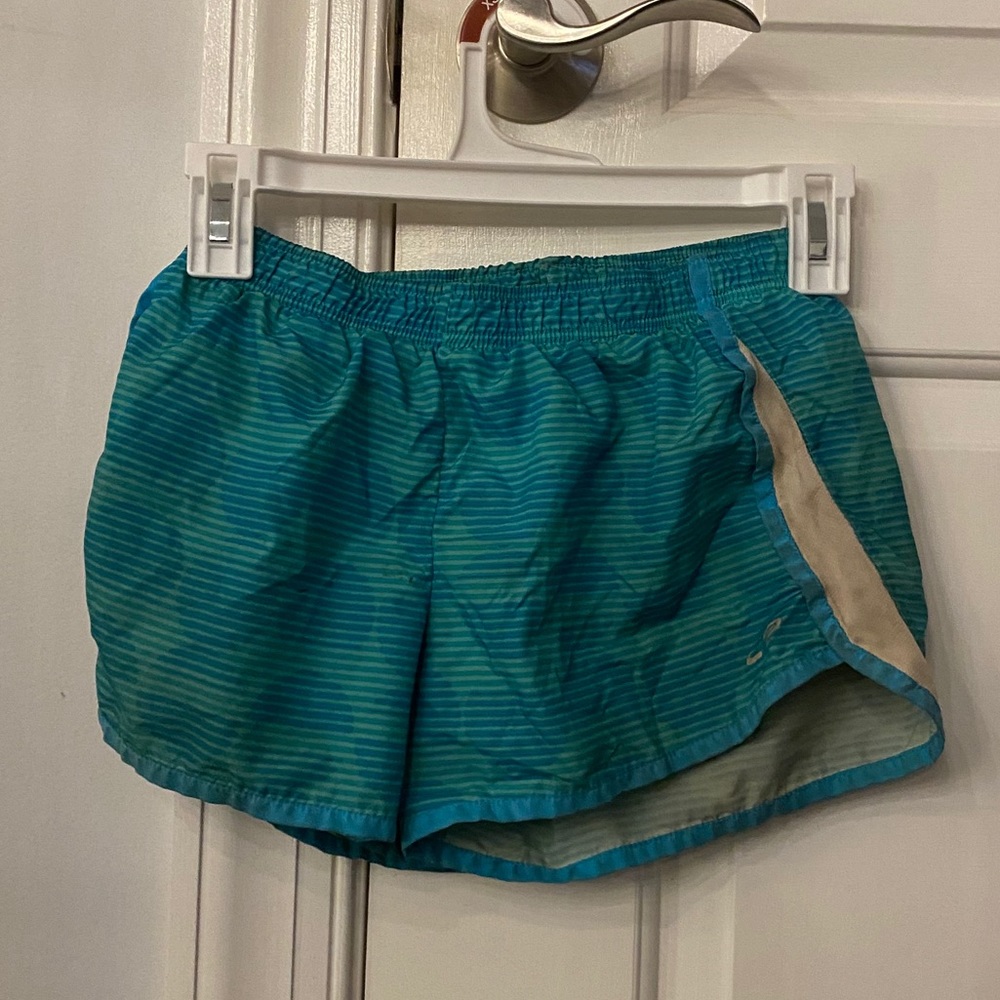blue sporty shorts